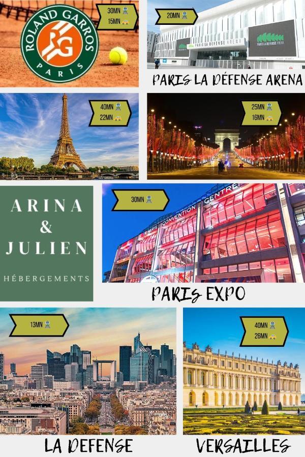 Arina & Julien La Defense-Paris Lejlighed Suresnes Eksteriør billede